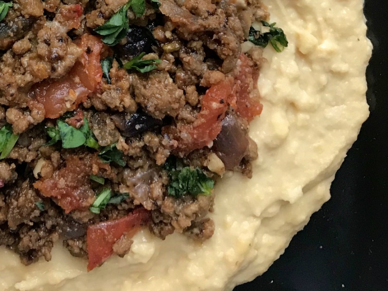SPICED MEAT With HUMMUS