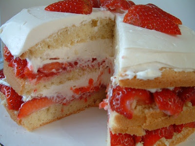 Strawberry Cream Cake