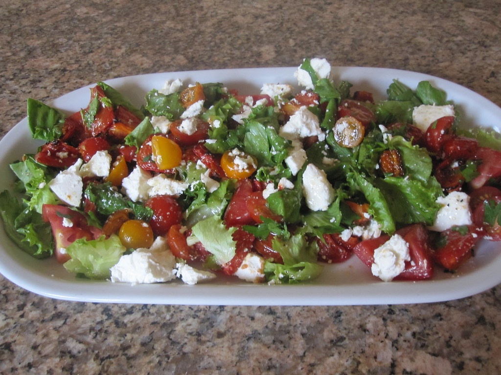 roasted tomato salad 002